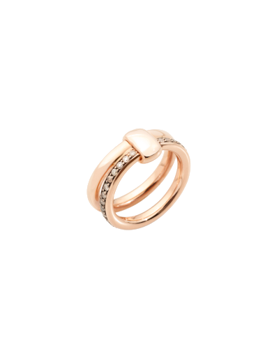 Pomellato Ring Rose Gold 18kt, Brown Diamond (watches)